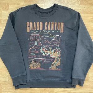 Grand Canyon Charcoal Crewneck Hollister